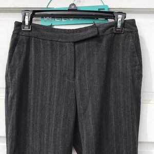 Rafaella Petite Gray Striped Ankle Dress Pants 4P